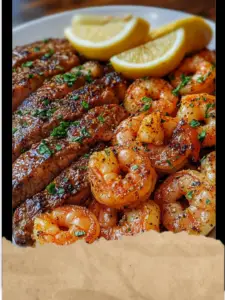 Cajun Shrimp and Steak Feast