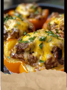 Cheesesteak Stuffed Peppers