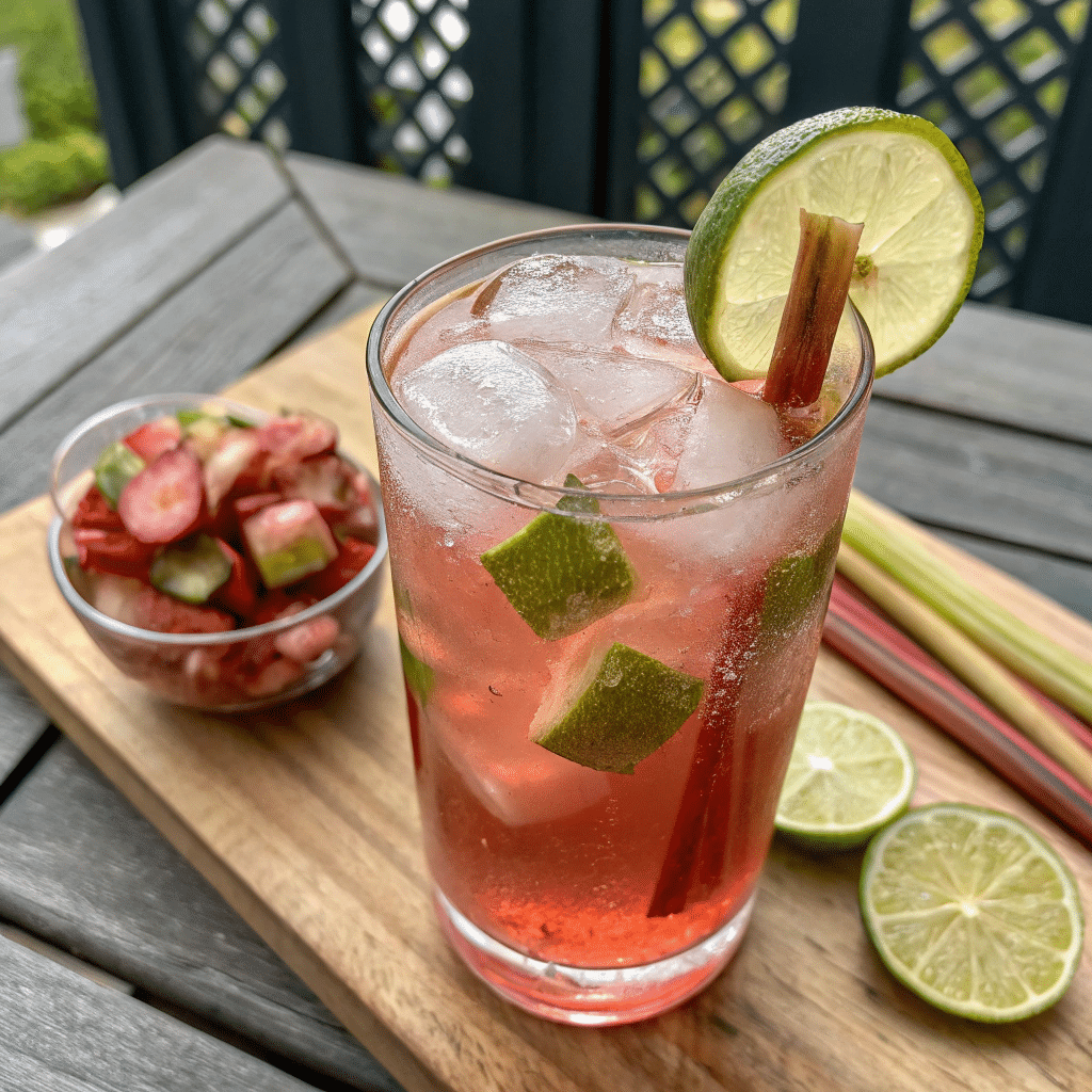 Rhubarb Moscow Mule