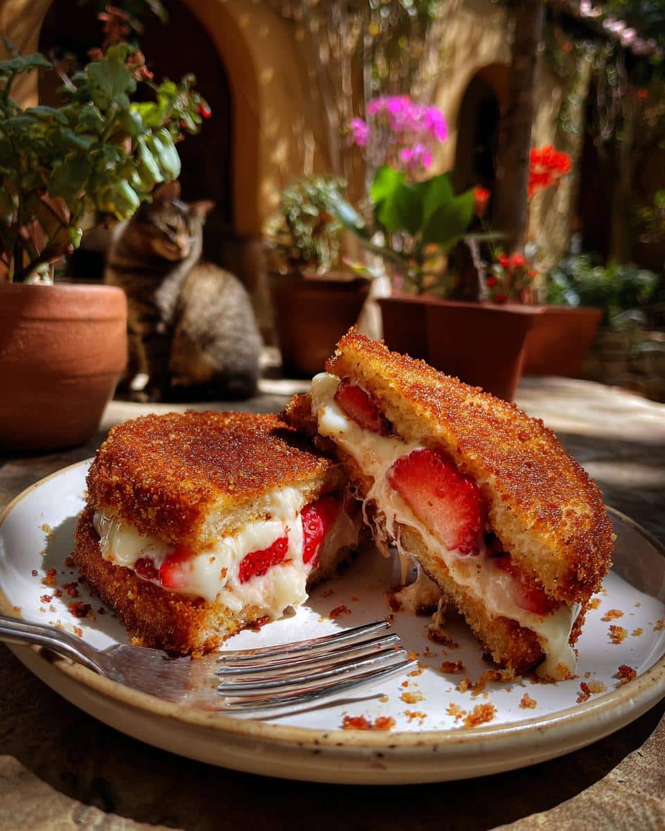 Fried Strawberry Cheesecake Sandwiches - detail 3