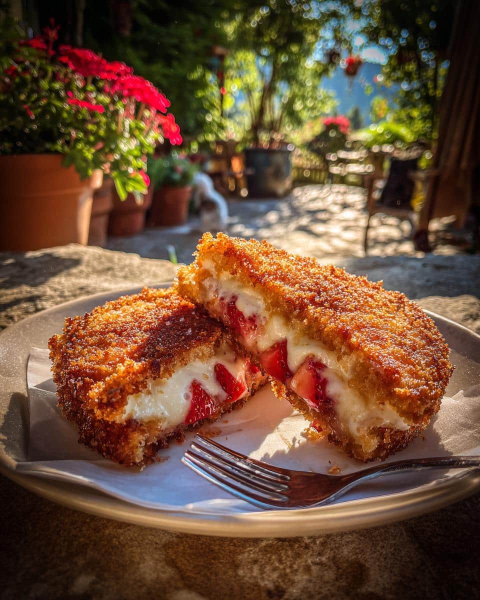 Fried Strawberry Cheesecake Sandwiches - detail 4