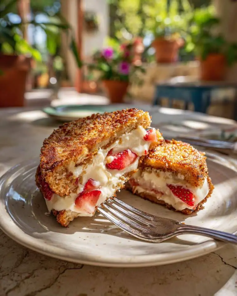 Fried Strawberry Cheesecake Sandwiches