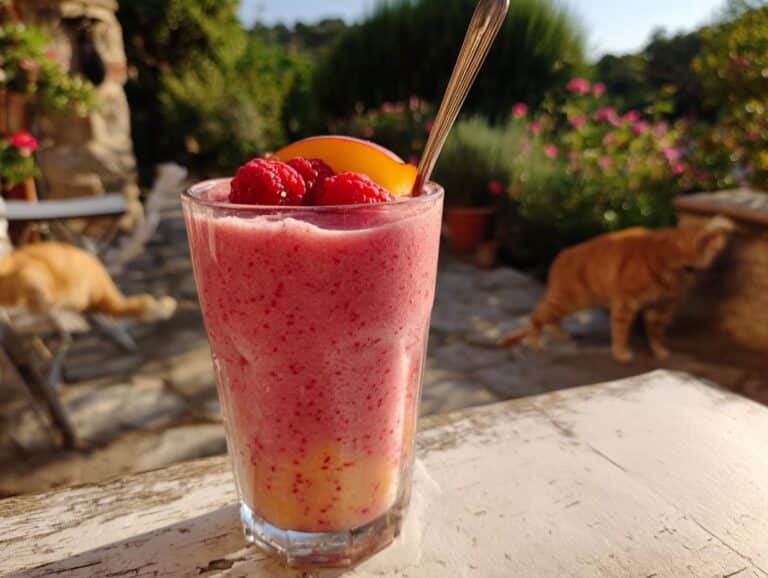 RASPBERRY PEACH SMOOTHIE