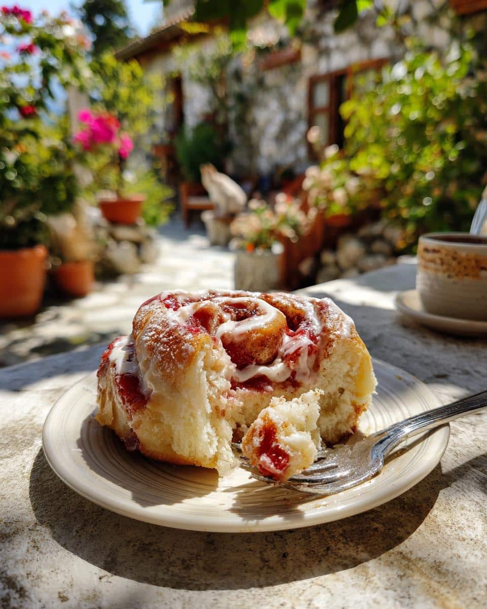 Strawberry Cheesecake Cinnabon Rolls