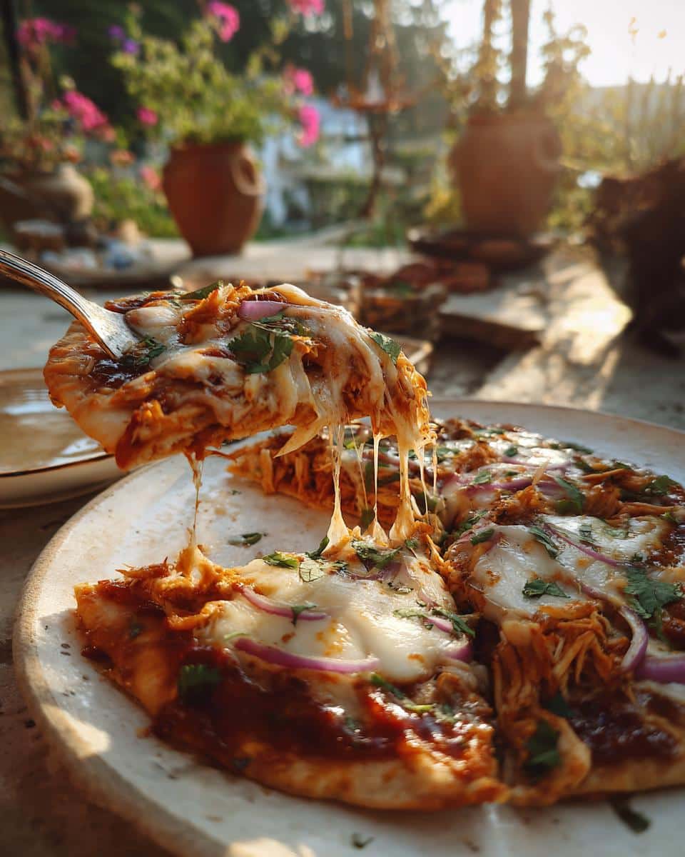 bbq chicken flatbread - detail 2