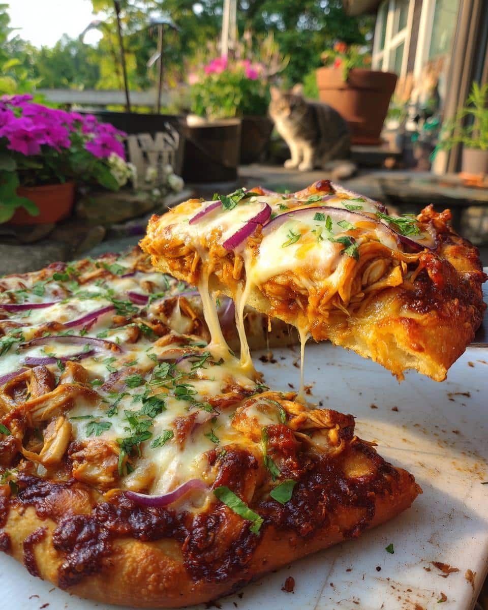 bbq chicken flatbread