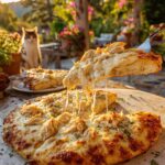 chicken alfredo flatbread