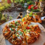chicken fajita flatbread