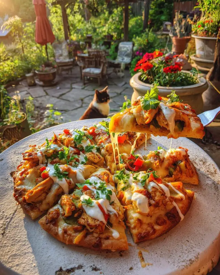 chicken fajita flatbread