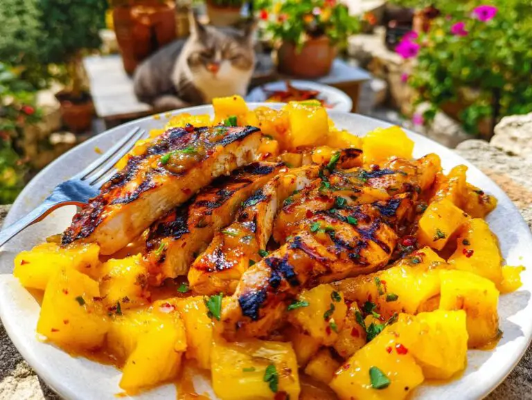 grilled mango pineapple chicken