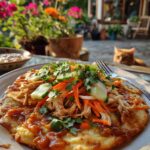 thai chicken flatbread