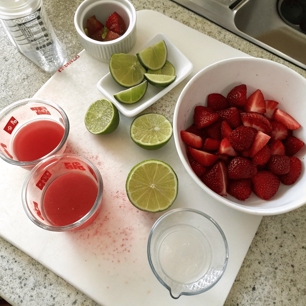 Strawberry Margarita Jello Shots