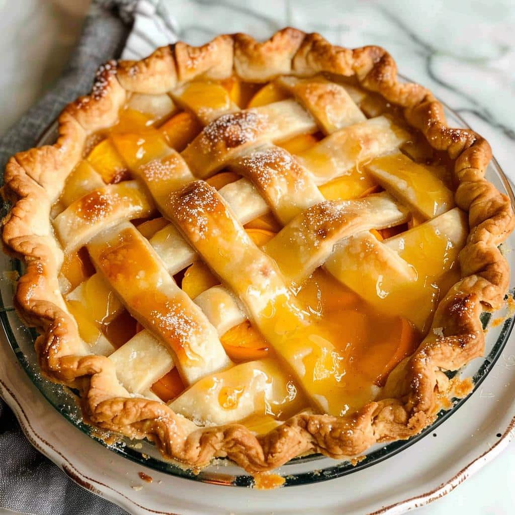 Juicy 6-Ingredient Fresh Peach Pie You Must Try Now