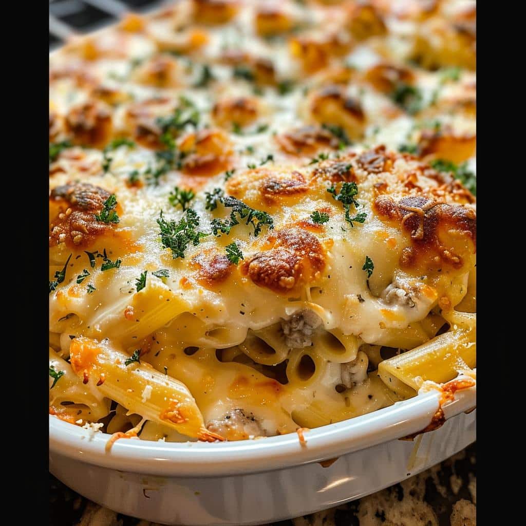 Irresistible Creamy Chicken Alfredo Bake in 20 Minutes