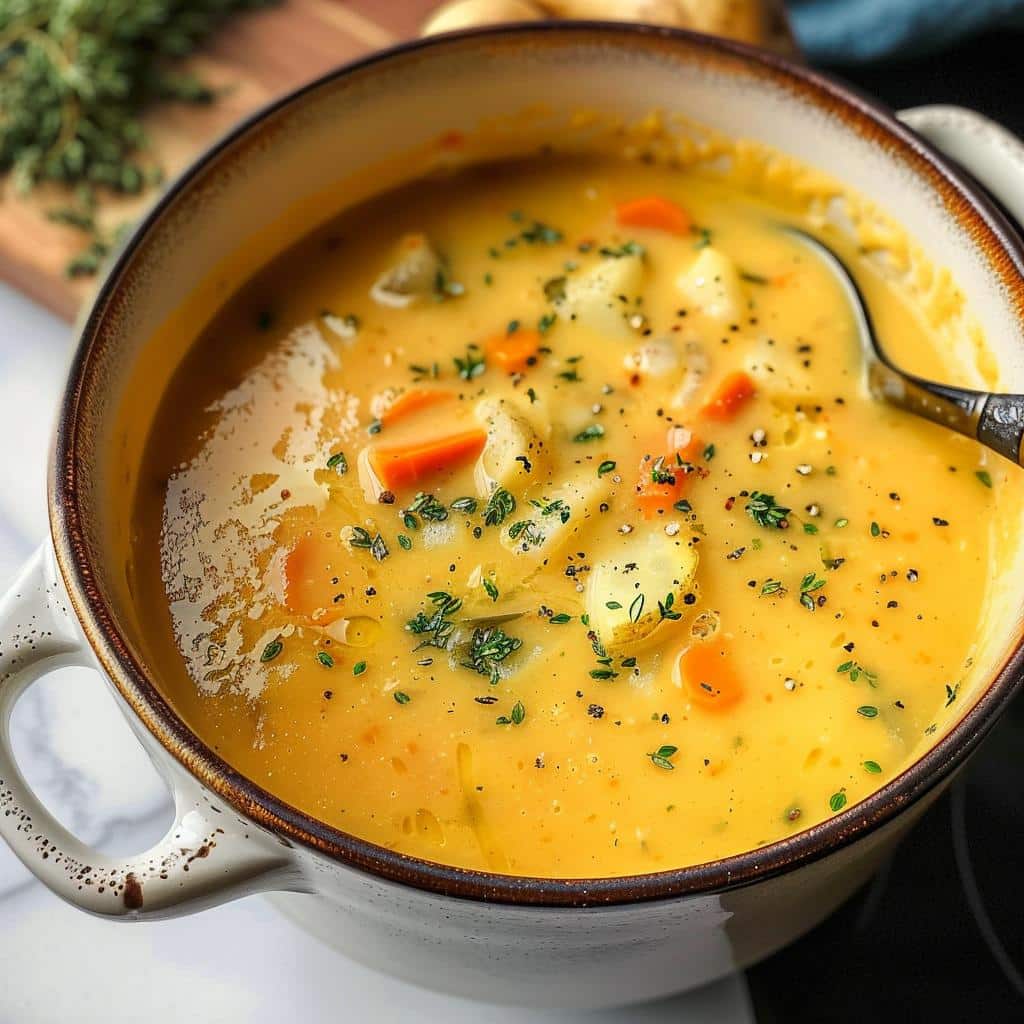 Creamy Vegan Carrot Potato Soup Recipe in Just 35 Minutes