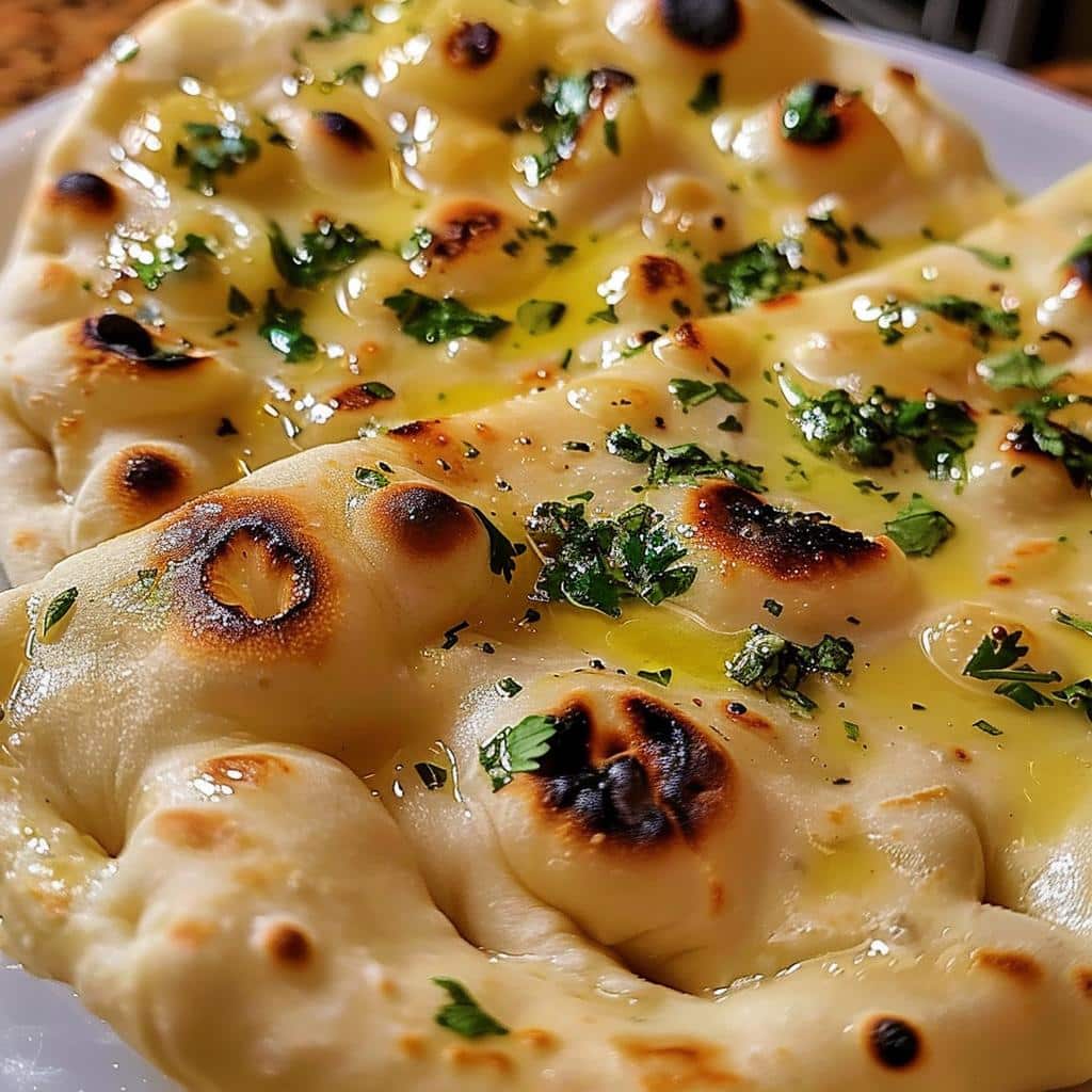 Perfectly Soft Authentic Artisan Garlic Naan Recipe With 4 Garlic Cloves
