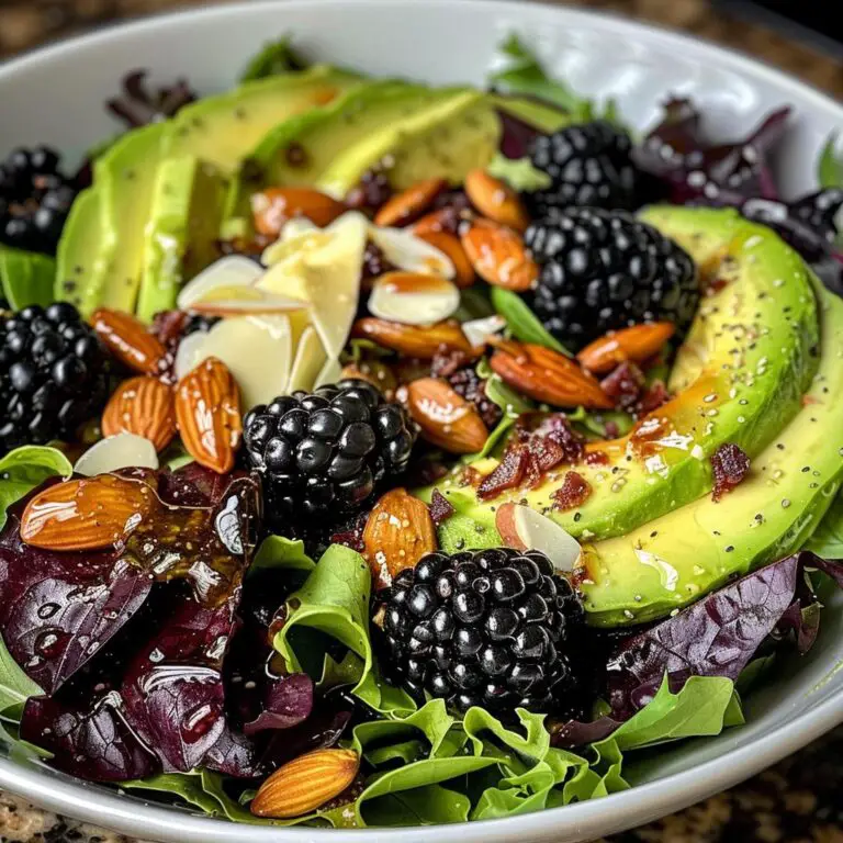 Blackberry and Avocado Salad with Honey Lemon Vinaigrette