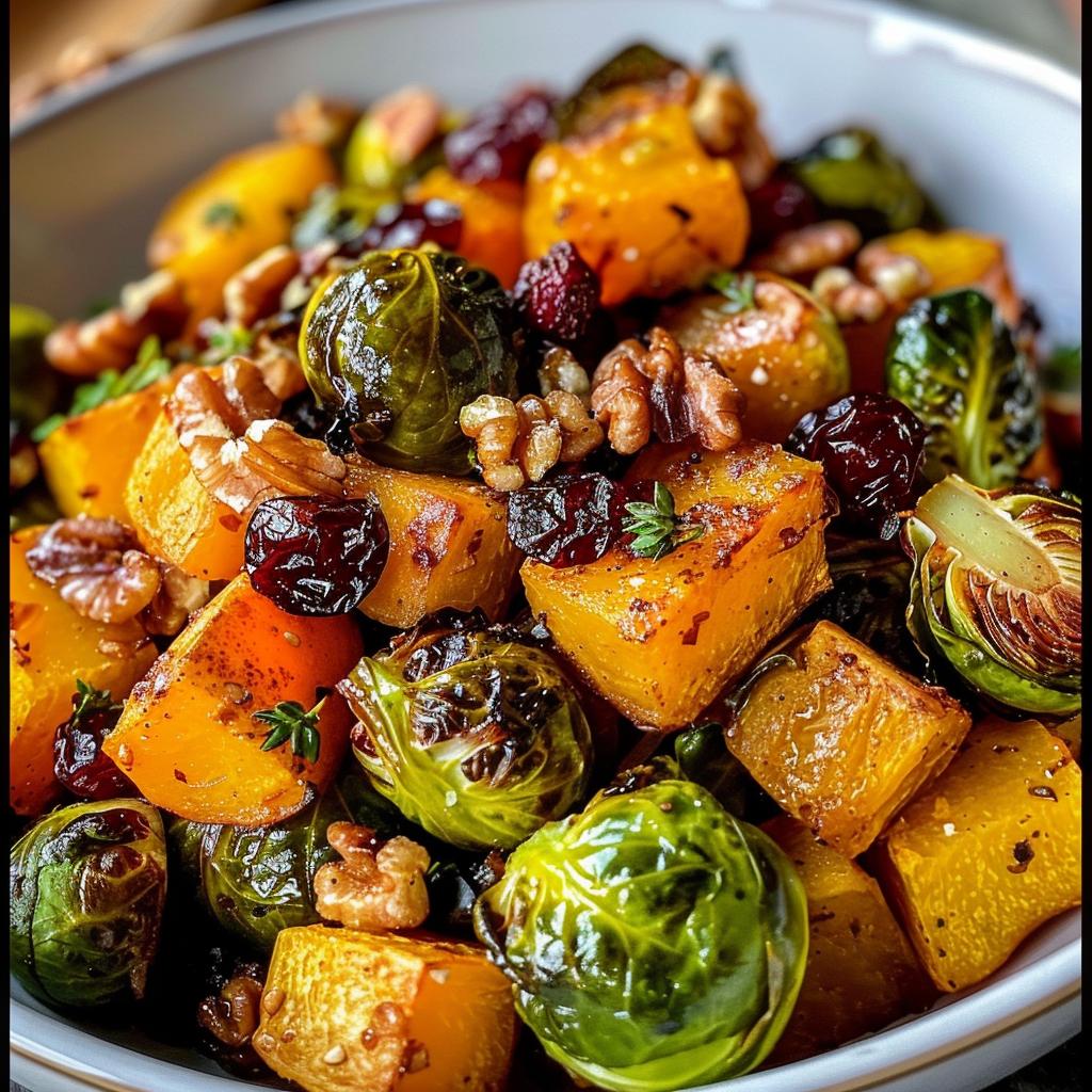 Crispy Roasted Brussels Sprouts and Butternut Squash in 25 Minutes