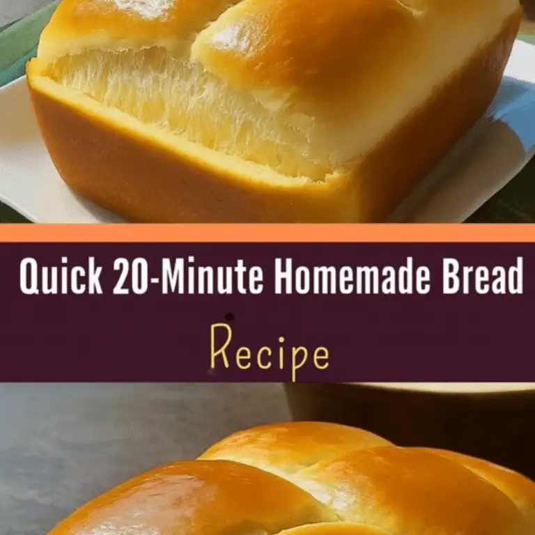 Quick 20-Minute Homemade Bread