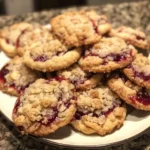 Raspberry Crumble Cookies