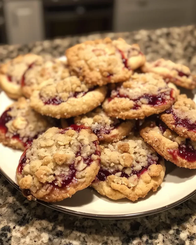 Raspberry Crumble Cookies