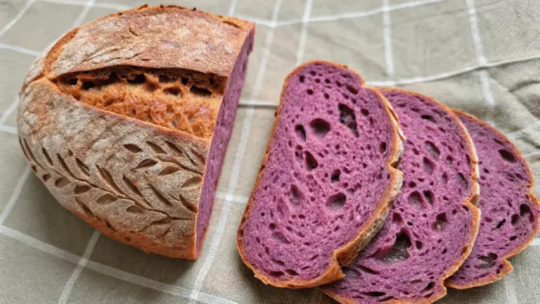 Magical Purple Sweet Potato Sourdough Bread