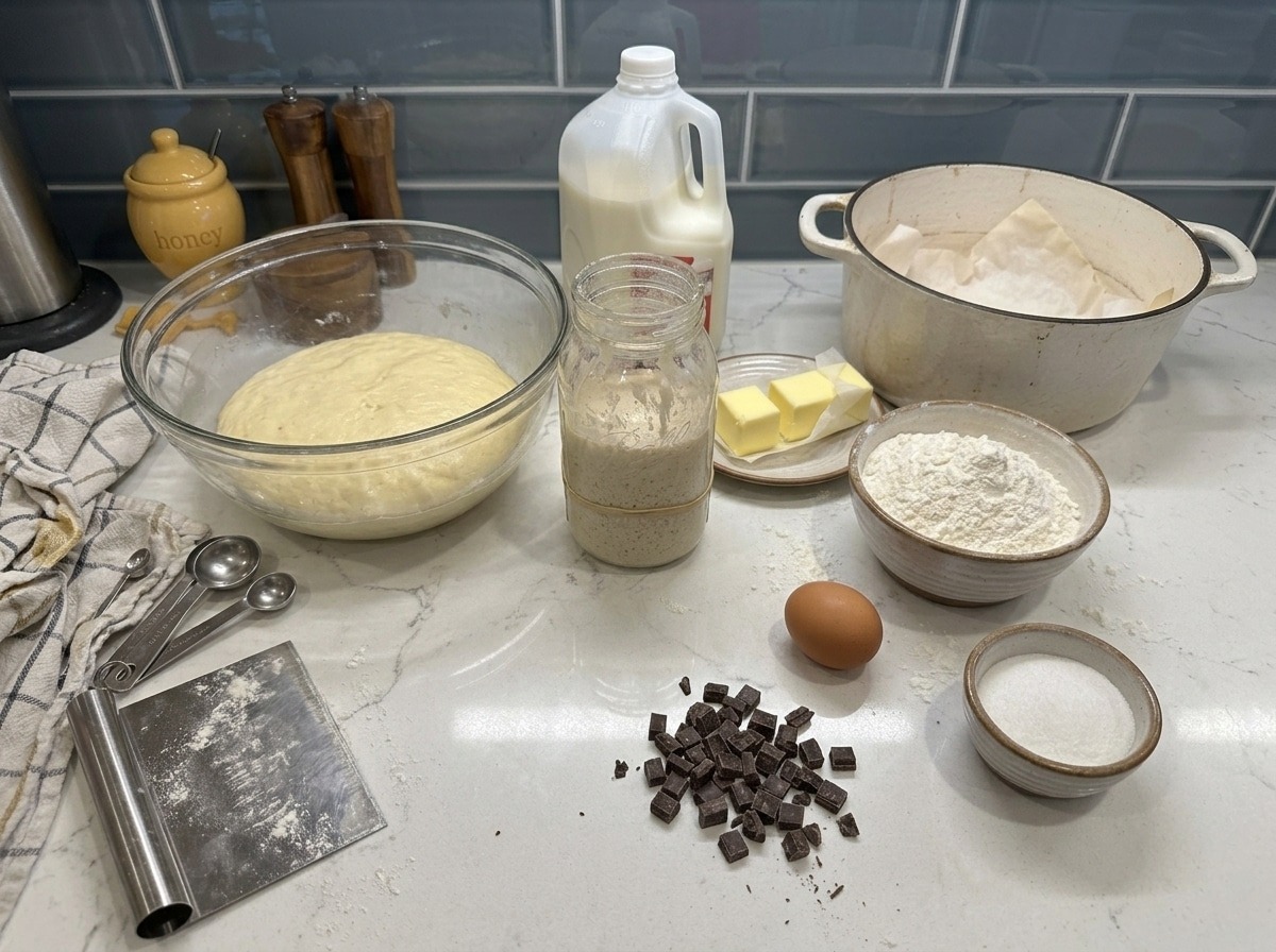 Sourdough Croissant Bread: The Buttery, Flaky Chocolate-Swirled Loaf ...